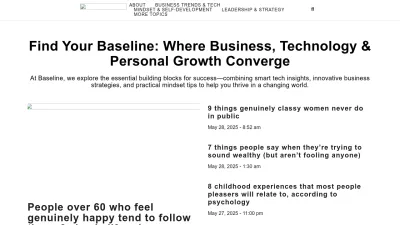 Screenshot preview of baselinemag.com