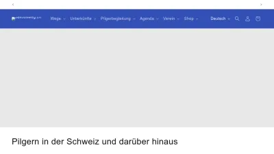 Screenshot preview of jakobsweg.ch