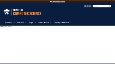 Screenshot of Cs.princeton.edu