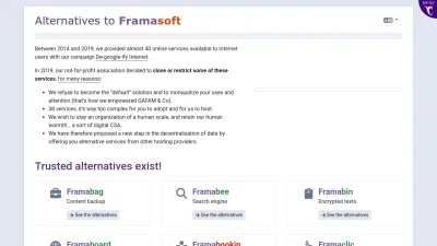 Screenshot preview of alt.framasoft.org