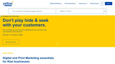 Screenshot of Yellow.co.nz