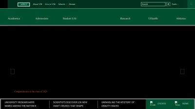 Screenshot preview of miami.edu