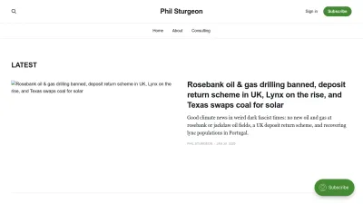 Screenshot of Philsturgeon.com