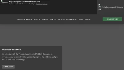 Screenshot of Dwr.virginia.gov