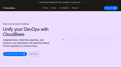 Screenshot preview of cloudbees.com