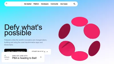 Screenshot preview of polkadot.com