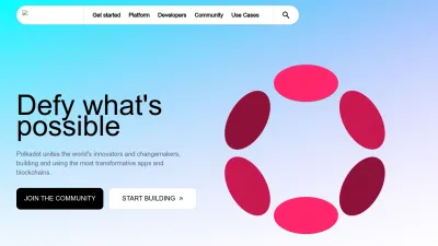 Screenshot of Polkadot.com