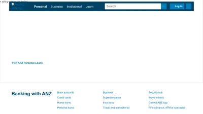Screenshot of Anz.com.au