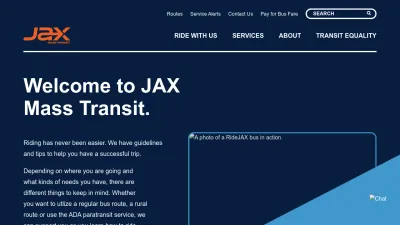 Screenshot preview of ridejax.com
