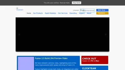 Screenshot preview of clickteam.com