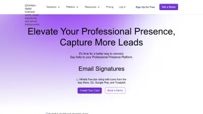 Screenshot preview of hihello.com