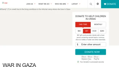 Screenshot preview of savethechildren.net