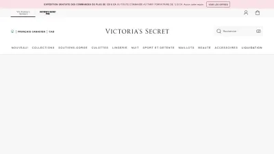 Screenshot of Frca.victoriassecret.com