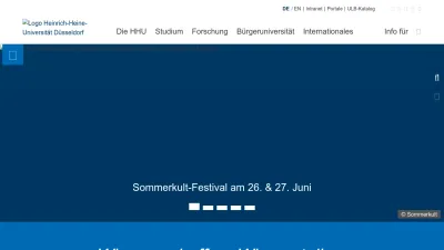 Screenshot preview of hhu.de