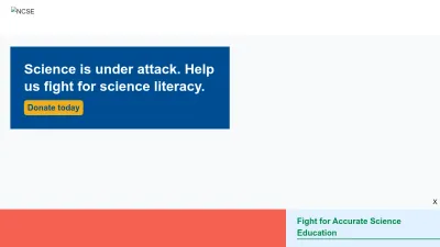 Screenshot of Ncse.ngo