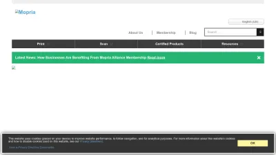 Screenshot preview of mopria.org