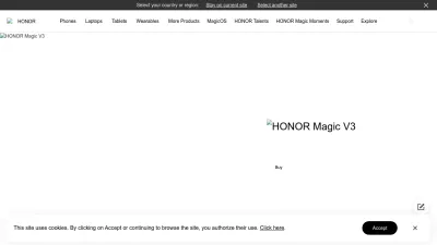 Screenshot of Honor.com