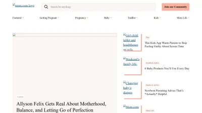 Screenshot of Mom.com