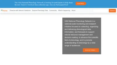 Screenshot of Geoserver.usanpn.org