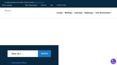 Screenshot of Nc.gov