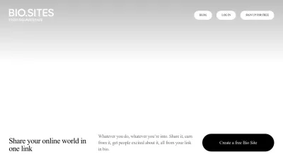 Screenshot of Biosites.com