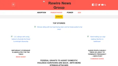 Screenshot of Rewirenewsgroup.com