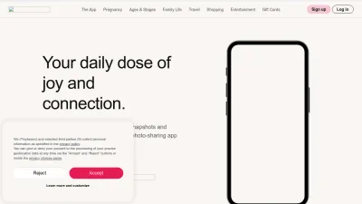 Screenshot of Tinybeans.com