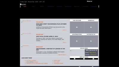 Screenshot of Soho.nascom.nasa.gov