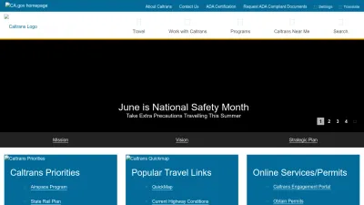 Screenshot preview of dot.ca.gov
