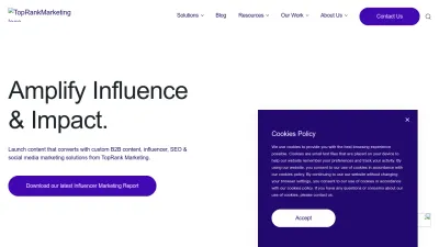 Screenshot of Toprankmarketing.com