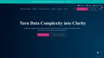Screenshot of Lumivero.com