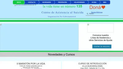 Screenshot preview of asistenciaalsuicida.org.ar