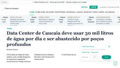 Screenshot preview of verdesmares.com.br