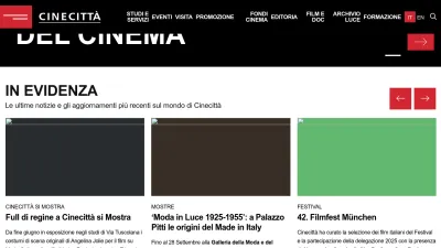 Screenshot preview of cinecitta.com