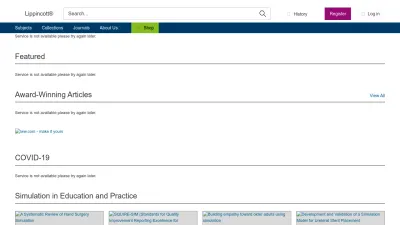 Screenshot of Lww.com
