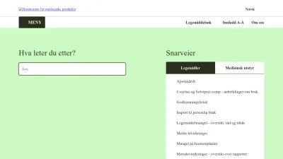 Screenshot of Dmp.no