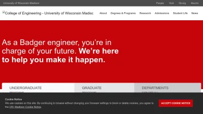 Screenshot preview of engineering.wisc.edu