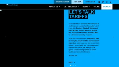 Screenshot of Front.moveon.org