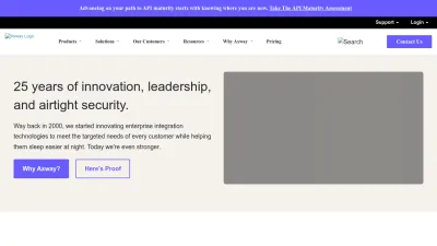 Screenshot of Axway.com