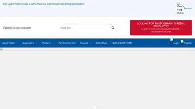Screenshot preview of delkin.com
