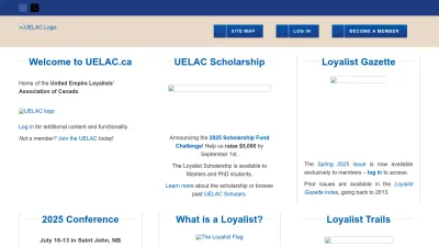 Screenshot preview of uelac.ca