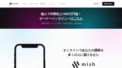 Screenshot preview of mish.tv