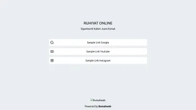 Screenshot preview of ruhiyatonline.com