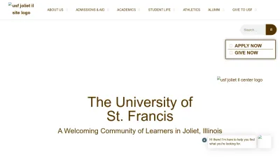 Screenshot preview of stfrancis.edu