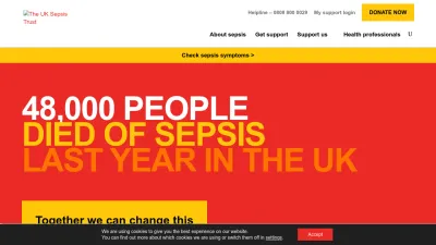 Screenshot preview of sepsistrust.org