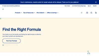 Screenshot preview of enfamil.com