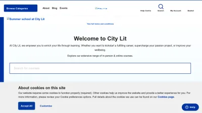 Screenshot preview of citylit.ac.uk