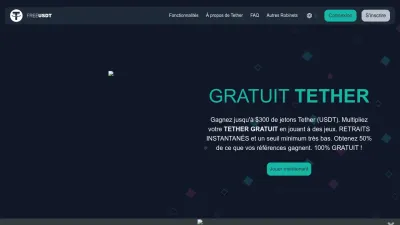 Screenshot preview of freetether.com
