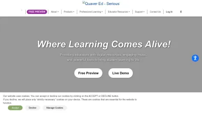 Screenshot preview of quavered.com
