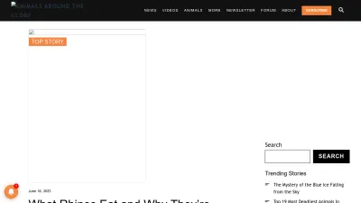 Screenshot preview of animalsaroundtheglobe.com